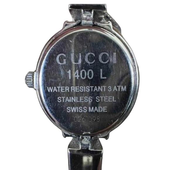 Gucci Vintage 1400L Silver Stainless Steel Horsebit Buckle Watch (GGXX100) - Picture 6 of 13